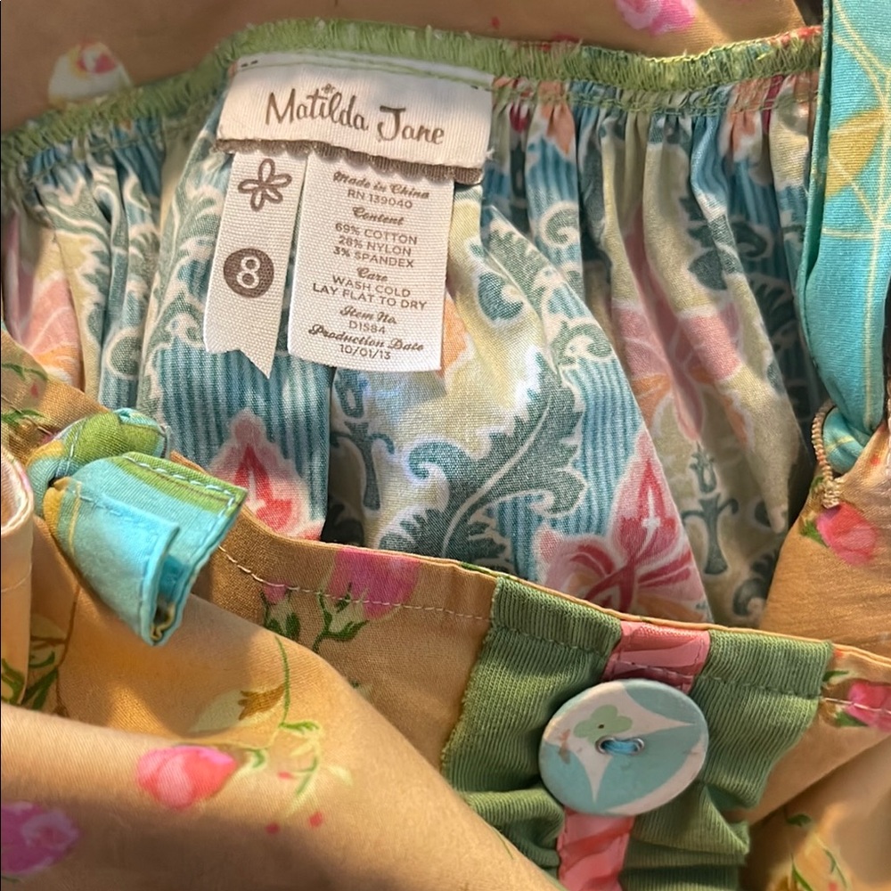 Matilda Jane Colorful Floral Layered Dress - Picture 9 of 9